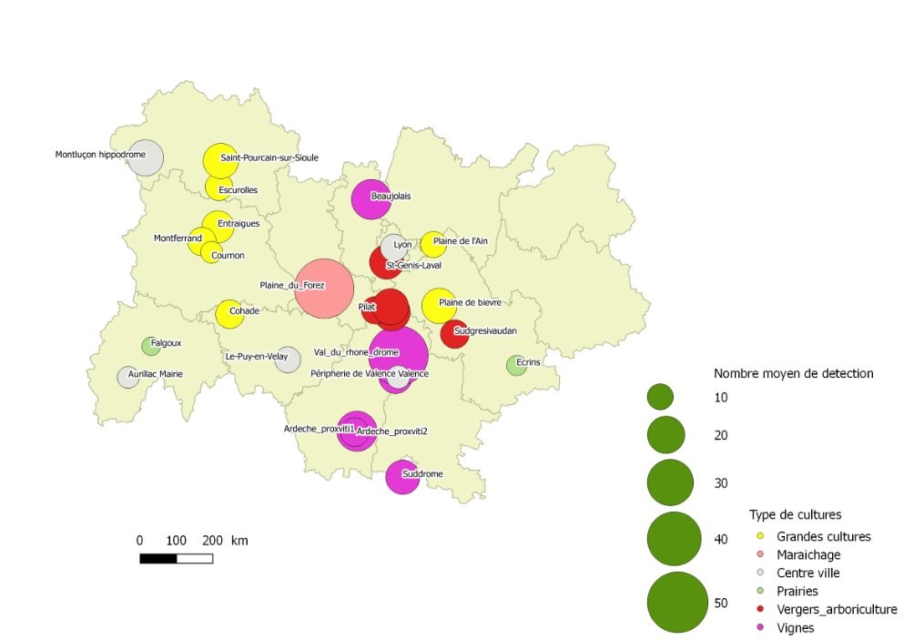 Carte des expositions aux pesticides