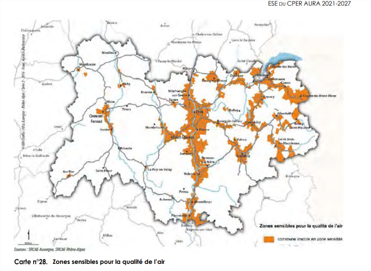 Zones sensibles pour la qualité de l'air