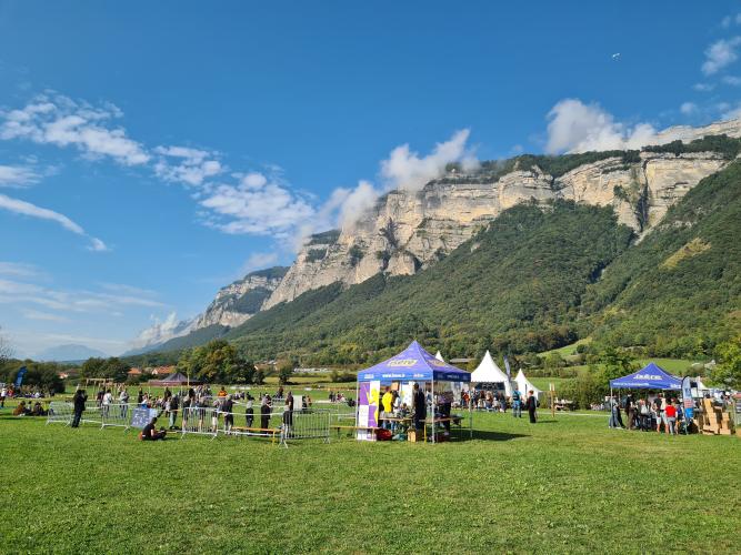 Vue des montagnes lors de la coupe icare 2024